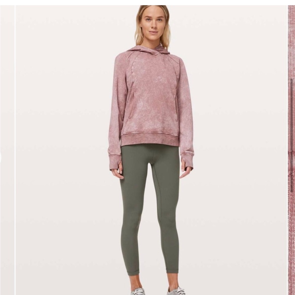 Lululemon Scuba Pullover Hoodie Sweatshirt  in Washed Quicksand size 12 EUC